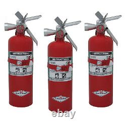 Amerex B386T, 5lb Halotron I Class B C Fire Extinguisher 3 Pack