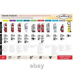 Amerex B402 5 lbs ABC Dry Chemical Fire Extinguisher with Wall Bracket 3 Pack