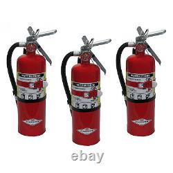Amerex B402T, 5lb ABC Dry Chemical Class A B C Fire Extinguisher 3 Pack