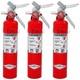 Amerex B410T 2.5 lbs Purple K Chemical Class B C Fire Extinguisher 3 Pack