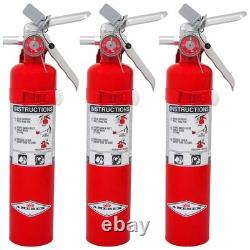 Amerex B410T 2.5 lbs Purple K Chemical Class B C Fire Extinguisher 3 Pack