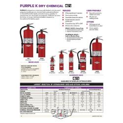 Amerex B410T 2.5 lbs Purple K Chemical Class B C Fire Extinguisher 3 Pack