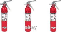 Amerex B417, 2.5lb ABC Dry Chemical Class A B C Fire Extinguisher, (3-PACK)