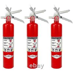 Amerex B417T 2.5 lbs Dry Chemical Fire Extinguisher with Wall Bracket 3 Pack