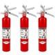Amerex B417T 2.5 lbs Dry Chemical Fire Extinguisher with Wall Bracket 3 Pack