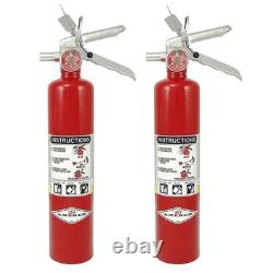 Amerex B417T ABC Dry Class A B C Fire Extinguisher 2.5 Lb 2-Pack