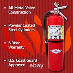 Amerex B456 ABC Dry Chemical Fire Extinguisher with Aluminum Valve 10 lb. Wit