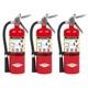 Amerex B500 ABC Dry Chemical Class A, B, and C Fire Extinguisher with 12 to 18