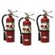 Amerex B500T 5 lbs ABC Dry Chemical Fire Extinguisher with Wall Bracket 3 Pack