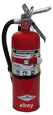 Amerex B500T ABC Dry Chemical Fire Extinguisher Aluminum Valve & Bracket, 5 Lb