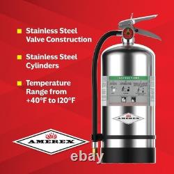 Amerex C260 6 Liter Class K Wet Chemical Fire Extinguisher for Kitchen Use