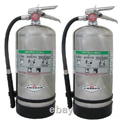 Amerex C260 6 Liter Wet Chemical Fire Extinguisher for Kitchen Use 2 Pack