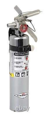 Amerex Fire Extinguisher ABC Dry Chemical 2.5 Pound Capacity B417TC Chrome