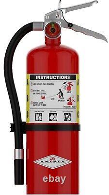 Amerex Fire Extinguisher B402 5LB ABC AL VLV With WALL BKT MARINE BRACKET NOT INCL