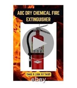 Amerex Fire Extinguisher B402 5LB ABC AL VLV With WALL BKT MARINE BRACKET NOT INCL
