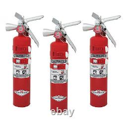 Amerex TYF B385TS, 2.5lb Halotron I Class B C Fire Extinguisher 3 Pack