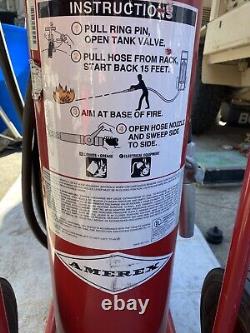 Amerex Wheeled 125LB AB Fire Extinguisher With Cart ($4,000+ New)