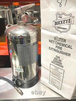 Ansul Wet Unit # 9 BUCKEYE Fire Extinguisher 6 Liter Wet Chemical Rechargeable