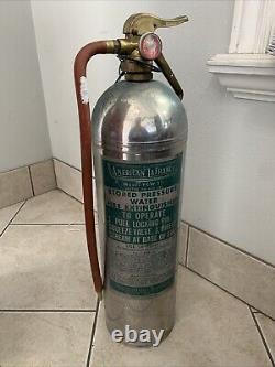 Antique American LaFrance Fire Extinguisher Elmira New York