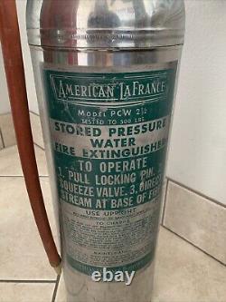 Antique American LaFrance Fire Extinguisher Elmira New York