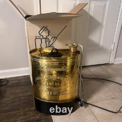 Antique Armando Del Taglia Backpack Sprayer Fire Extinguisher Italy Copper