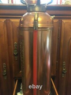 Antique Fire Extinguisher Buffalo, New York, 1920's empty copper & brass