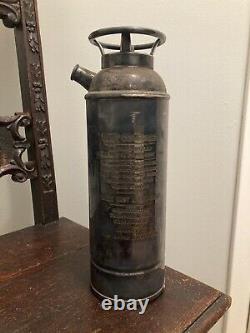 Antique Fire Extinguisher Cocktail Shaker Thirst Extinguisher Silver Plated