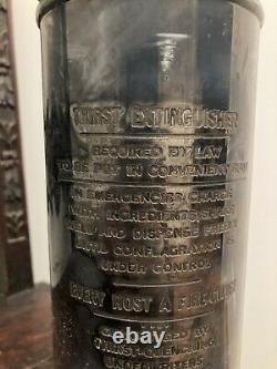 Antique Fire Extinguisher Cocktail Shaker Thirst Extinguisher Silver Plated