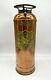 Antique REX Copper Brass Fire Extinguisher EMPTY Patented 1893 New York