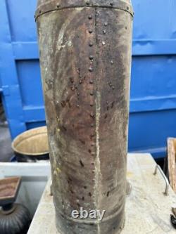 Antique Rex New York Copper Brass Fire Extinguisher Empty