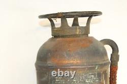 Antique The Woodhouse Fire Extinguisher Copper Metal Extinguisher New York Empty