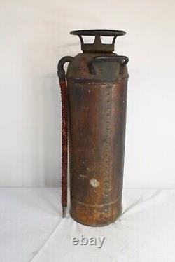 Antique The Woodhouse Fire Extinguisher Copper Metal Extinguisher New York Empty