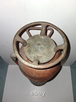 Antique copper brass The New Pittsburgh Fire extinguisher empty Rare