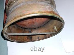 Antique copper brass The New Pittsburgh Fire extinguisher empty Rare