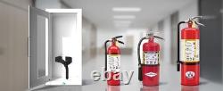 Avicenna Semi-Recessed Fire Extinguisher Cabinet 5-10 lb Steel Wall Mount White