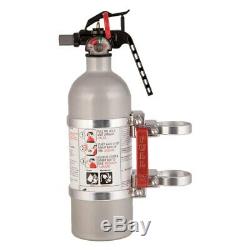 Axia Alloys 2 Lb Bright Clear Anodized Fire Extinguisher w Quick Release Mount