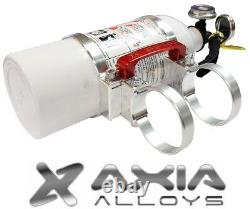 Axia Alloys Quick Release 2 lb. Fire Extinguisher with 1.875 Mount Bright Clear