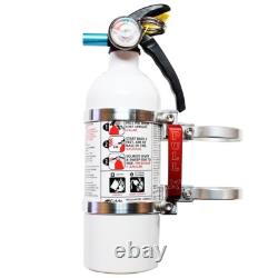 Axia Alloys Quick Release 2 lb. Fire Extinguisher with 2.0 Mount Bright Clear