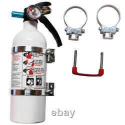Axia Alloys Quick Release 2 lb. Fire Extinguisher with 2.0 Mount Bright Clear