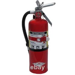 B402T, 5lb ABC Dry Chemical Class A B C Fire Extinguisher, with Vehicle Bracket