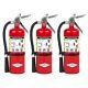B500 ABC Dry Chemical Class A, B, and C Fire Extinguisher, 5 Lb, 3-Pack