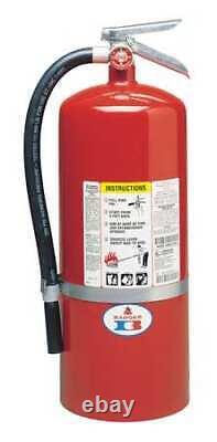 BADGER 20-MB-6H Fire Extinguisher, Steel, Red, ABC 36MA30