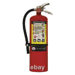 BADGER ADV-10 Fire Extinguisher, Steel, Red, ABC 36MA24