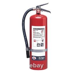 BADGER B10BC-1 Fire Extinguisher, Steel, Red, BC 36MA33