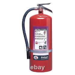 BADGER B10P-1 Fire Extinguisher, Steel, Red, BC 20JK23
