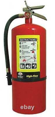 BADGER B20M-1-HF Fire Extinguisher, Steel, Red, ABC 20JK26