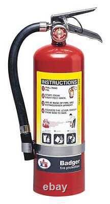 BADGER B5M Fire Extinguisher, Steel, Red, ABC 36MA16