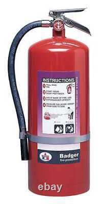 BADGER B5P Fire Extinguisher, Steel, Red, BC 20JK22