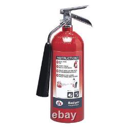 BADGER Fire Extinguisher, Aluminum, Red, BC 36MA35