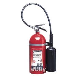 BADGER Fire Extinguisher, Aluminum, Red, BC 36MA36